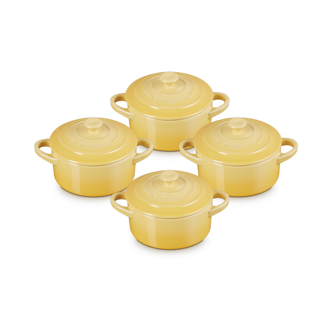 Mini Round Cocottes (Set of 4), view 1